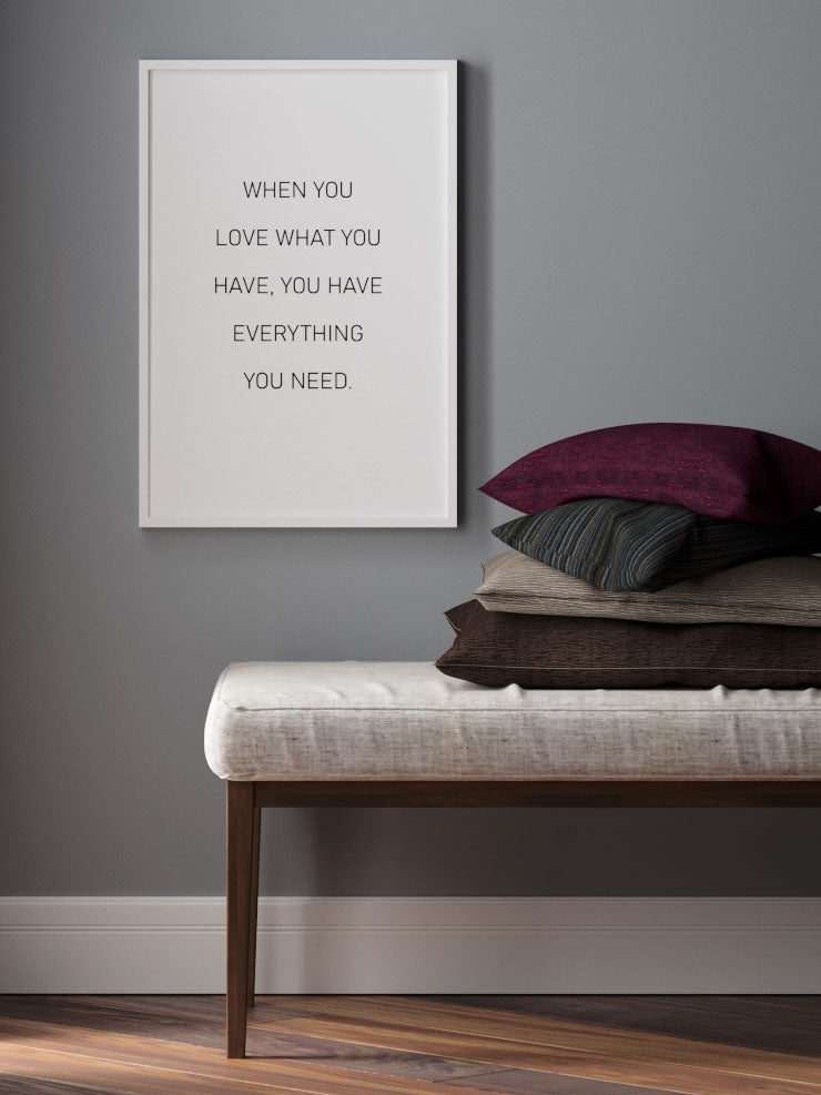 When You Love - Art Print Poster