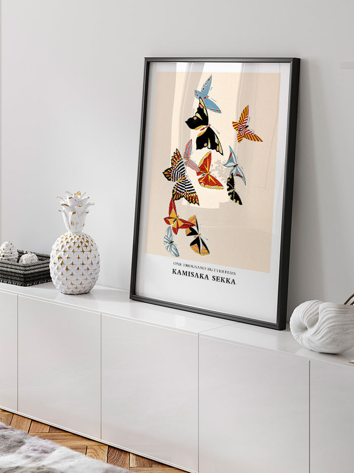 Kamisaka Sekka One Thousand Butterflies N4 - Art Print Poster