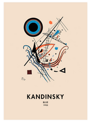 Kandinsky Blue Poster - Giclée Baskı
