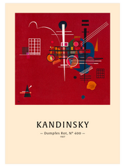 Kandinsky Dull Red Poster - Giclée Baskı