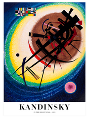 Kandinsky In the Bright Oval Poster - Giclée Baskı