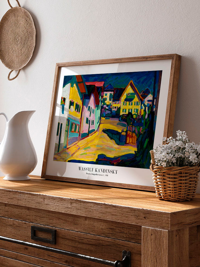 Kandinsky Murnau Burggraben Street - Art Print Poster