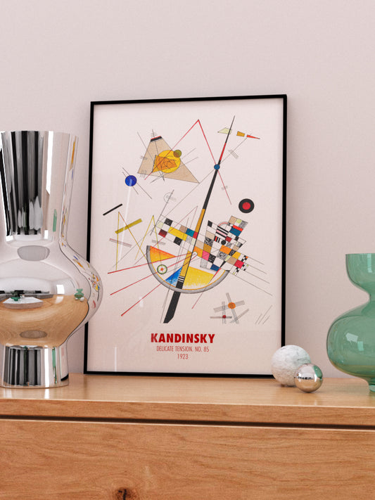 Kandinsky Delicate Tension No.85 Poster - Giclée Baskı
