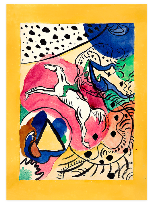 Kandinsky The Blue Rider Poster - Giclée Baskı
