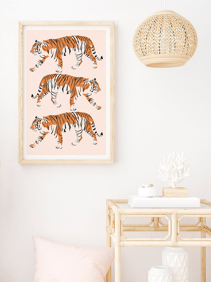 Kaplanlar - Art Print Poster