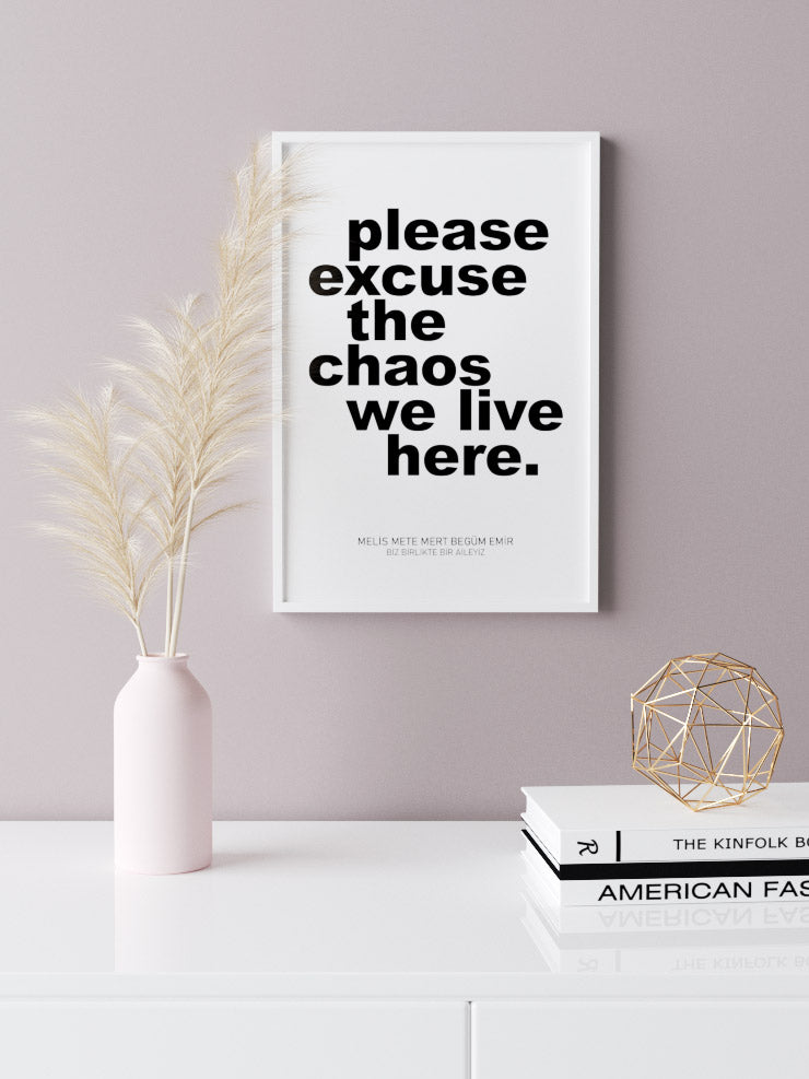 We Live Here Kişiye Özel - Art Print Poster