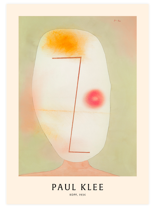 Paul Klee Head Poster - Giclée Baskı