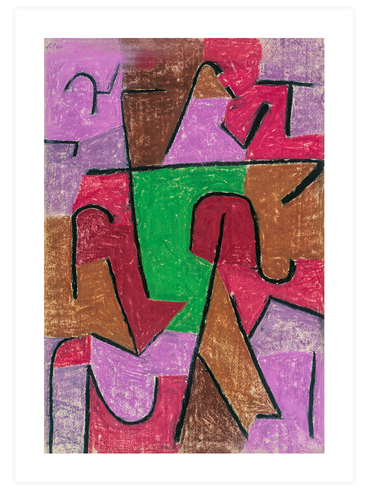 Paul Klee Indian Carpet Poster - Giclée Baskı