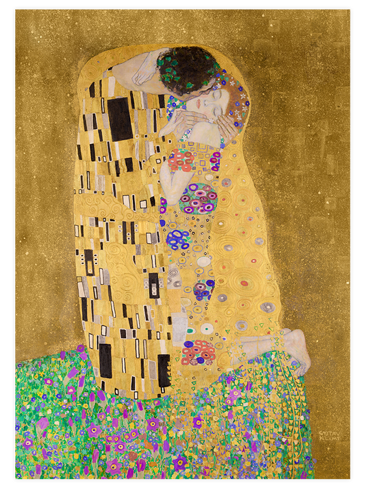 Klimt The Kiss Poster - Giclée Baskı