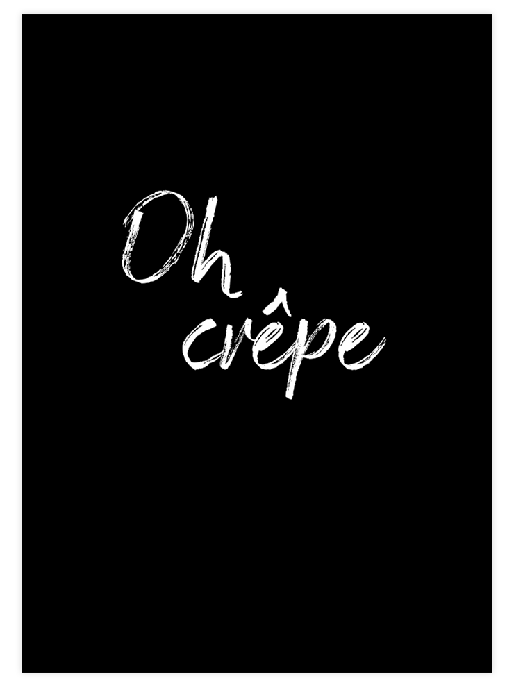 Oh Crêpe - Art Print Mutfak Poster