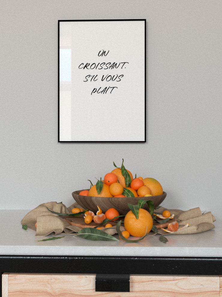 Un Croissant - Art Print Poster