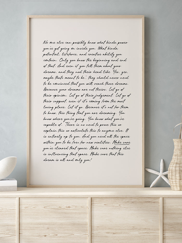 Make Sure - Art Print Poster