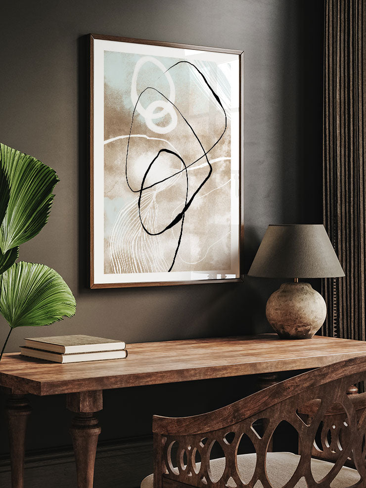 Abstract Lines N5 - Art Print Poster