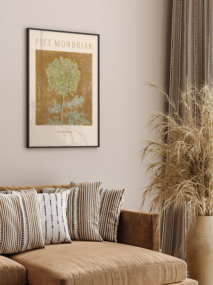Piet Mondrian Chrysanthemum N2 - Art Print Poster
