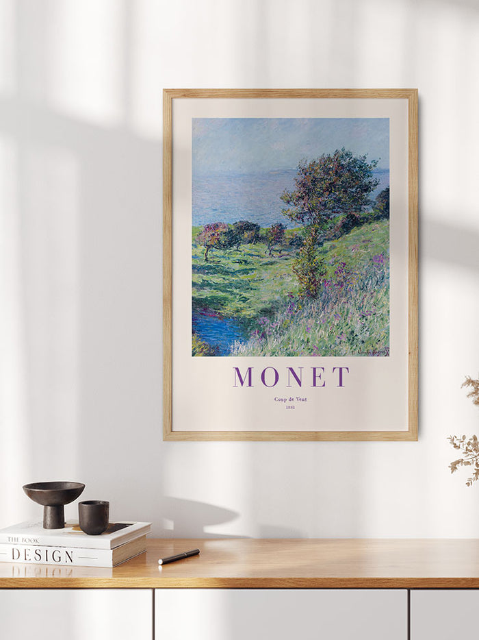 Monet Coup de Vent - Art Print Poster