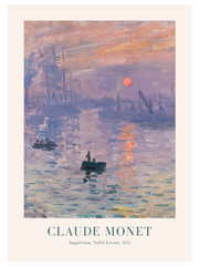 Monet Impression Soleil Levant Poster - Giclée Baskı
