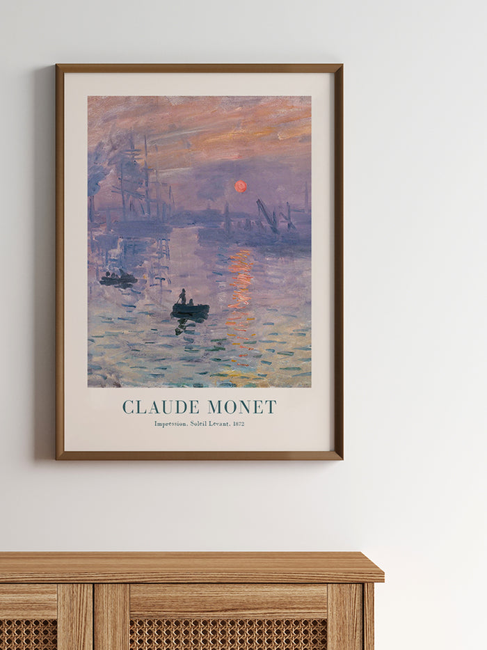 Monet Impression Soleil Levant - Art Print Poster