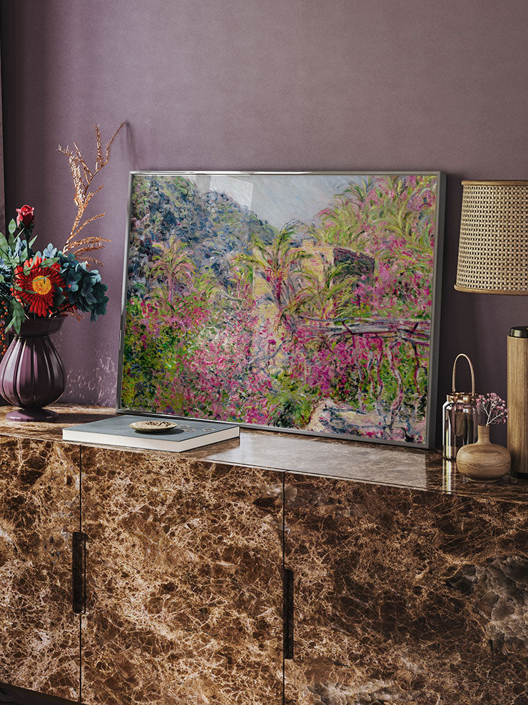 Monet The Valley of Sasso - Art Print Poster
