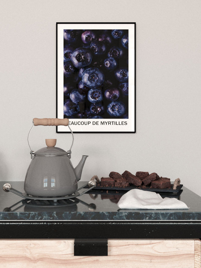 Blueberries - Art Print Poster