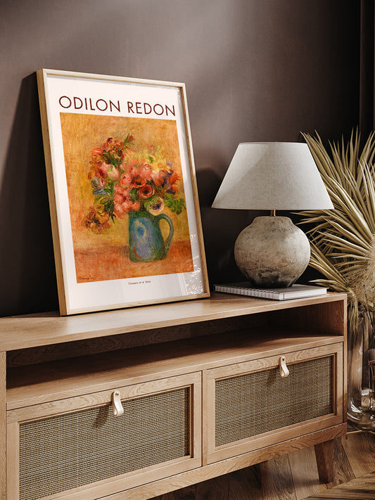 Odilon Redon Vase Of Flowers N3 Poster - Giclée Baskı