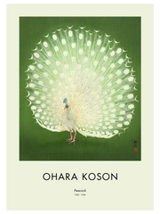 Ohara Koson Peacock Poster - Giclée Baskı
