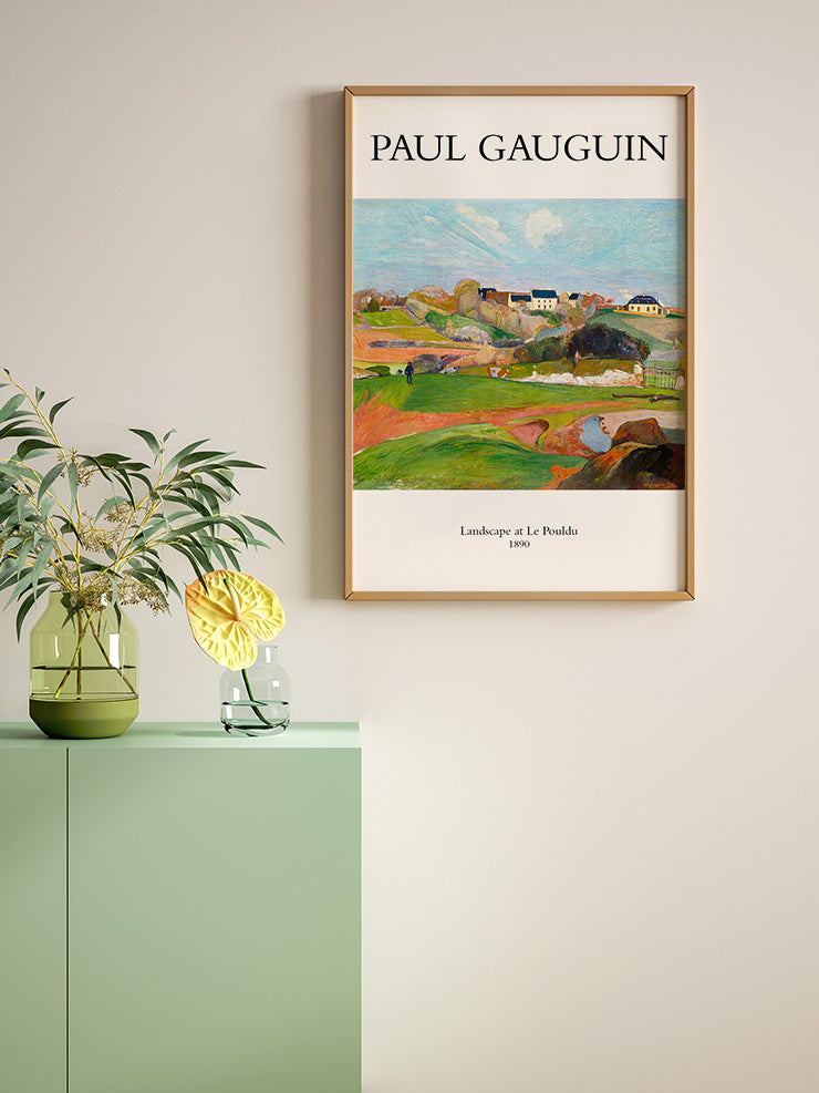 Paul Gauguin Landscape At Le Pouldu - Art Print Poster