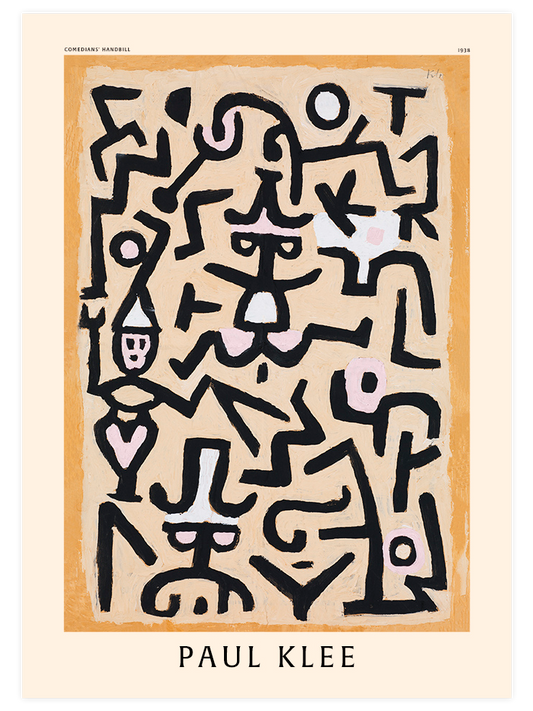 Paul Klee Comedians Handbill Poster - Giclée Baskı