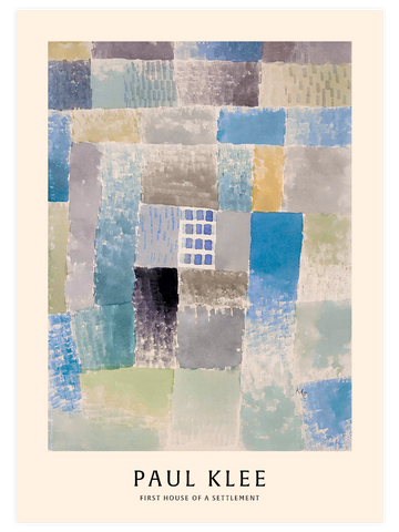 Klee First House of the Settlement - Art Print Klee First House of the Settlement - Art Print