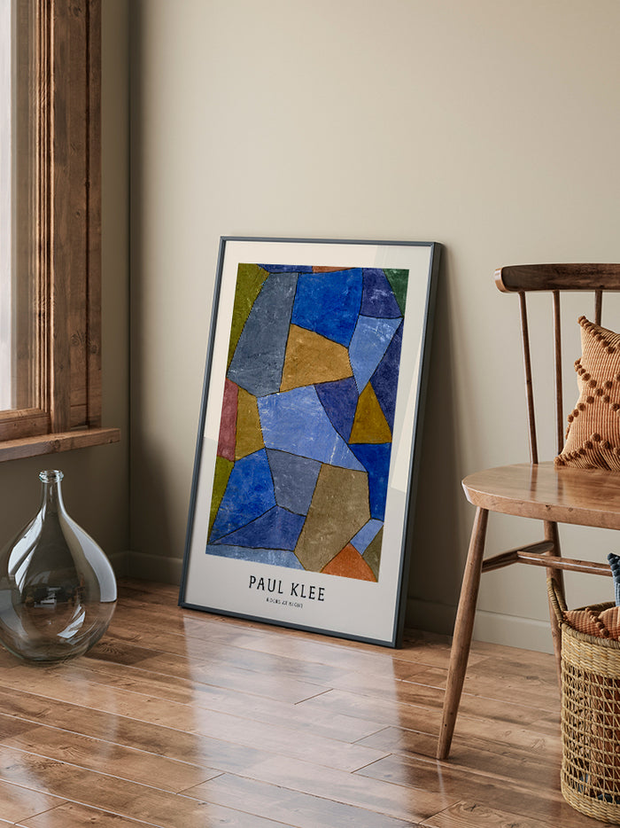 Paul Klee Rocks at Night - Art Print Poster