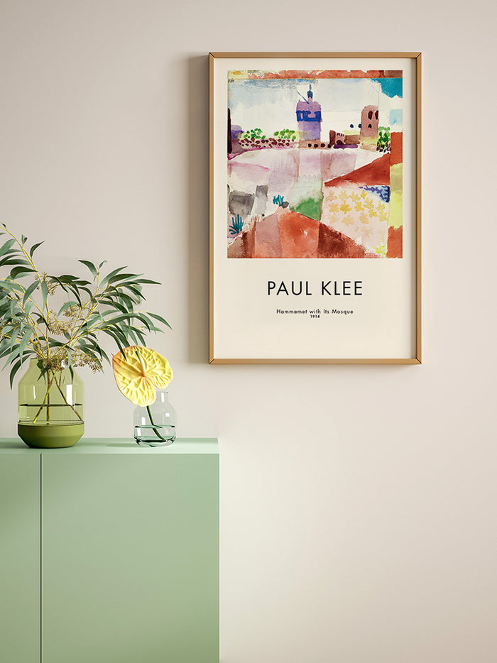 Klee Hammamet With Its Mosque - Art Print Poster