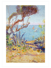 Paysage Méditerranéen Poster - Giclée Baskı