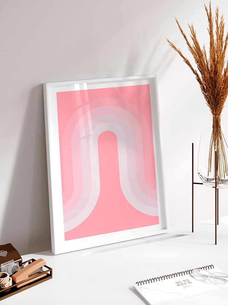 Pink Arch - Art Print Poster