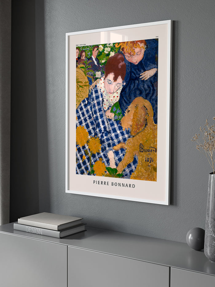 Pierre Bonnard Woman with Dog - Art Print Poster