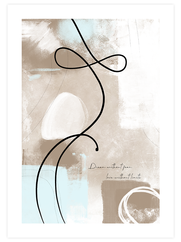Abstract Lines N7 - Art Print Sanatsal Poster