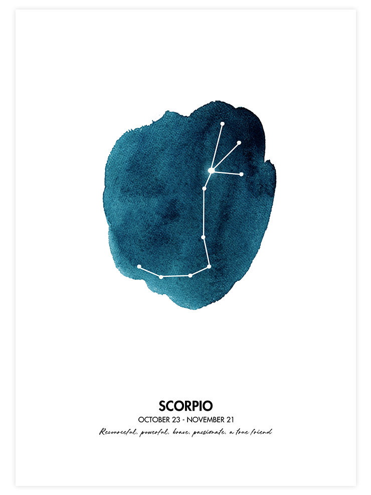 Akrep Burcu - Art Print Çocuk Odası Poster