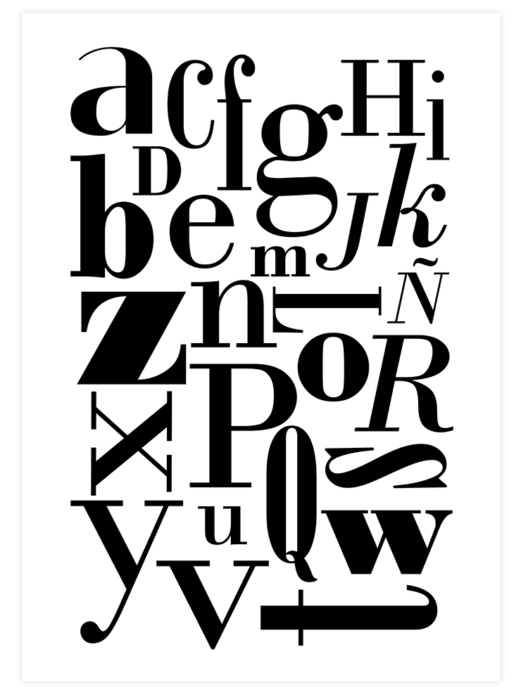 Alfabe - Art Print Çocuk Odası Poster