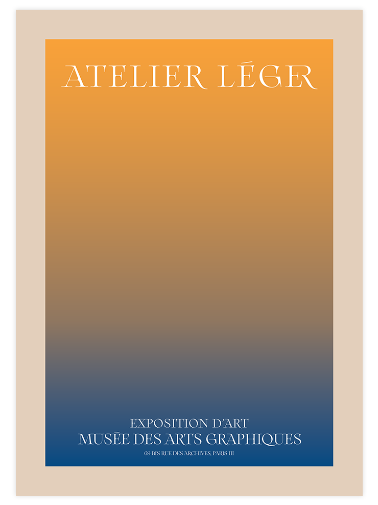 Atelier Leger Exposition D'art - Art Print Sanatsal Poster