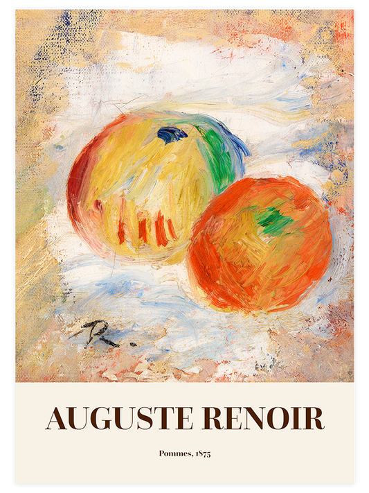 Auguste Renoir Apples Poster - Giclée Baskı