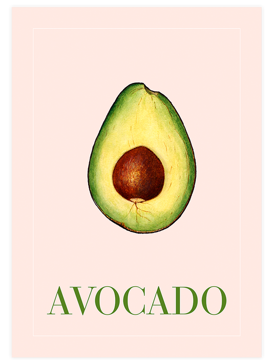 Avokado Poster - Giclée Baskı