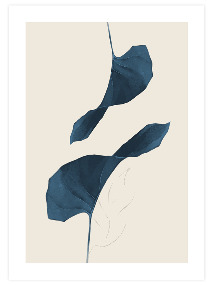 Blue Marine N2 - Art Print Poster