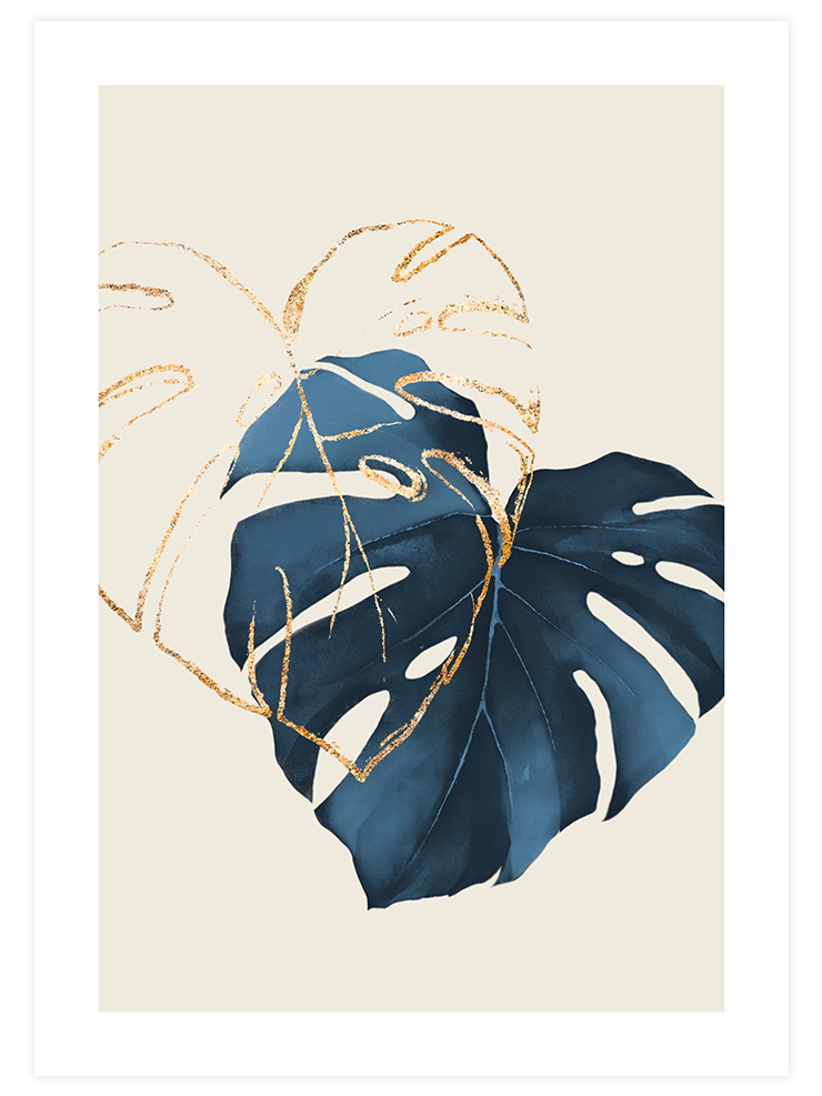 Blue Marine N3 - Art Print Poster