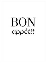 Bon Appetit Poster - Giclée Baskı