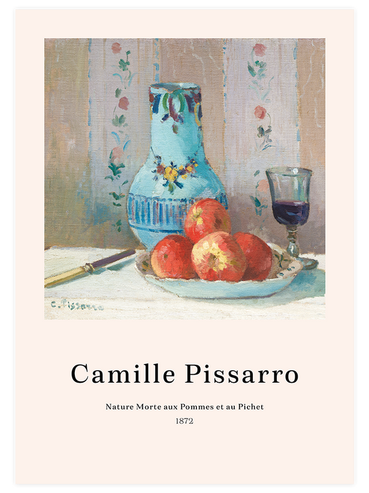 Camille Pissarro Still Life With Apples And Pitcher Poster - Giclée Baskı