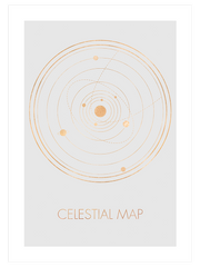 Celestial Map Poster - Giclée Baskı