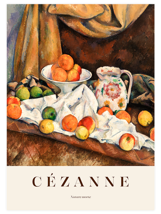 Cezanne Nature Morte Poster - Giclée Baskı