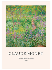 Claude Monet The Iris Garden At Giverny Poster - Giclée Baskı