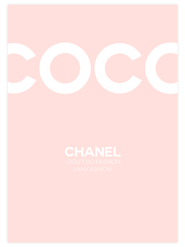 Coco Chanel Fashion N3 - Art Print Poster