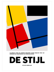 De Stijl 100 Jahr Afiş Poster - Giclée Baskı