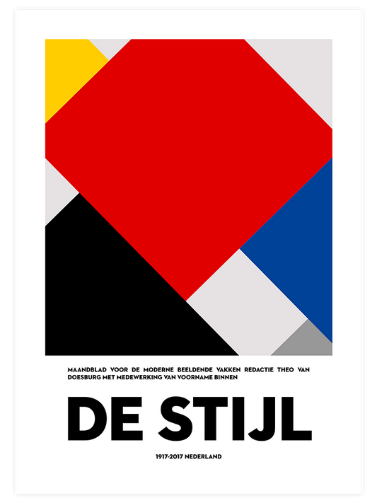 De Stijl Afiş Poster - Giclée Baskı