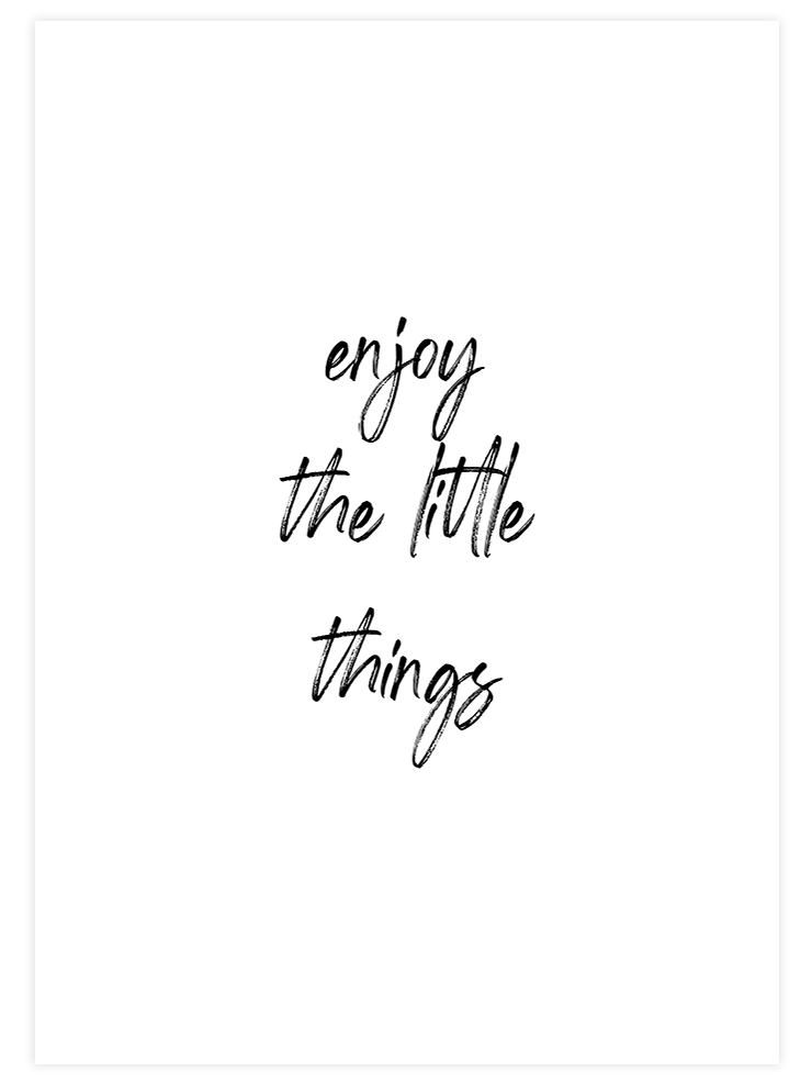 Enjoy - Art Print Poster
